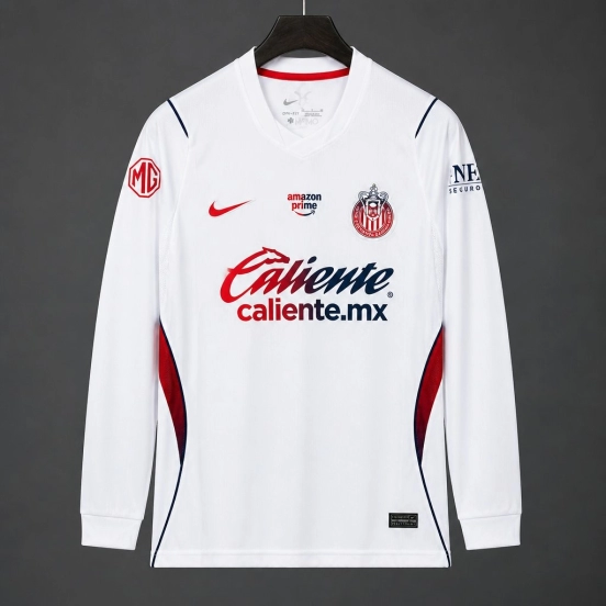 26/27 Chivas Away White Long Sleeve Jersey