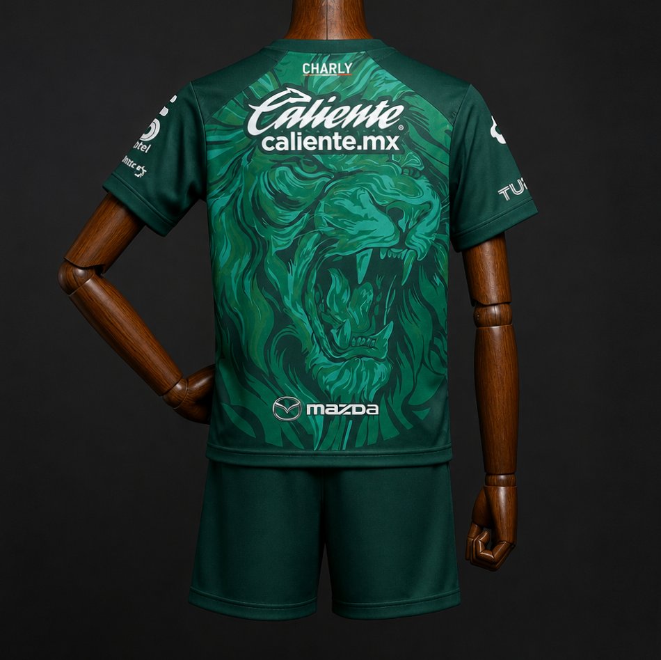 26/27 Kids Club Leon Home Green Jersey