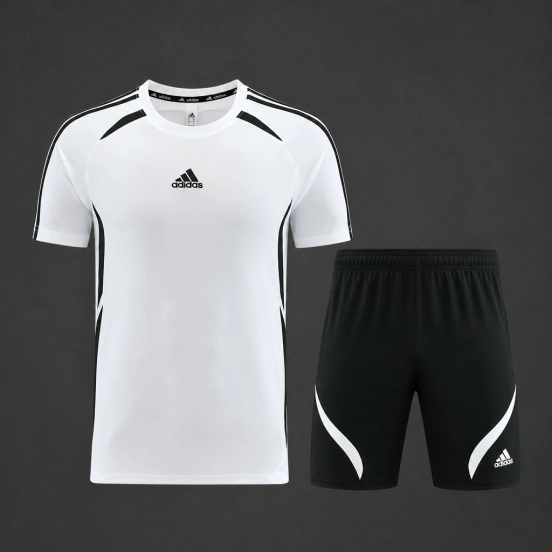 26/27 Adidas 16 White Short Sleeve+Soccer Shorts