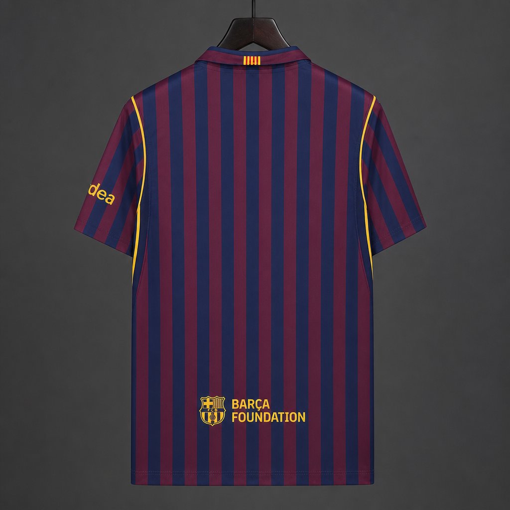 27/28 Barcelona Home  Blue Burgundy Stripes Jersey
