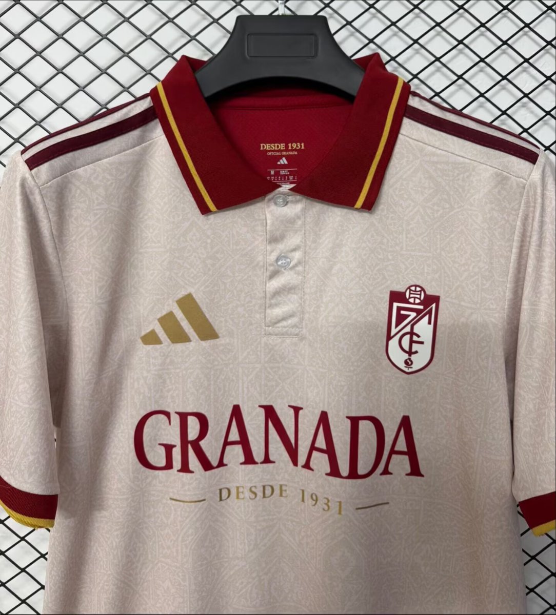 26/27 Granada CF 95th Anniversary Special Edition Off White Polo Jersey